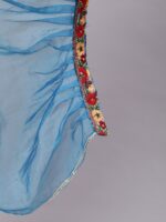 AKS Printed V-Neck Puffed Sleeves Ready to Wear Lehenga & Blouse With Dupatta - Image 4