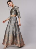 AKS Ready To Wear Lehenga & Blouse With Dupatta - Image 6