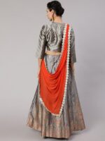 AKS Ready To Wear Lehenga & Blouse With Dupatta - Image 7