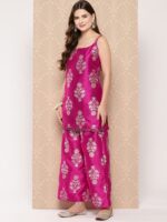 Ahalyaa Women Ethnic Motifs Printed Regular Kurti with Palazzos & With Dupatta - Image 5