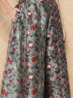 Ahalyaa Women Printed Ethnic Top with Palazzos - Image 7