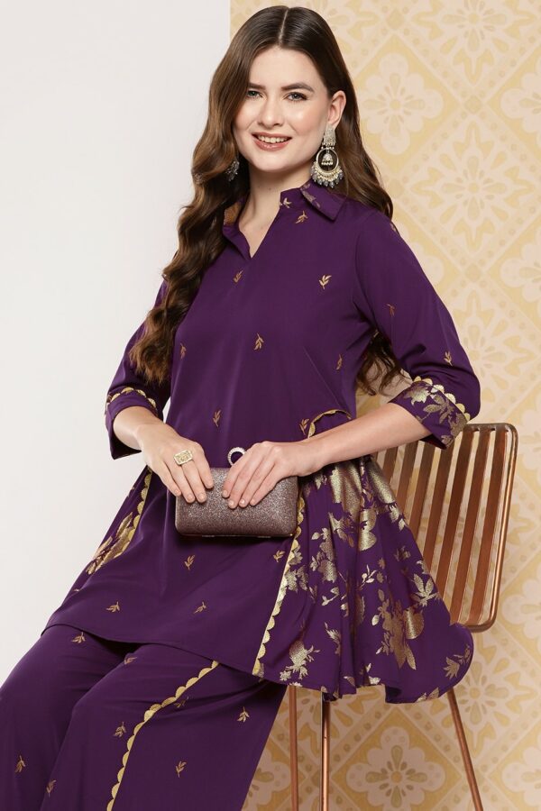 Ahalyaa Women Printed Ethnic Tunic with Palazzos