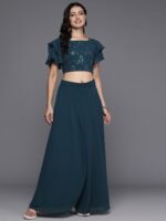 Libas Embroidered Sequinned Ready to Wear Lehenga & Choli