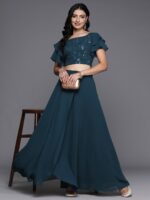 Libas Embroidered Sequinned Ready to Wear Lehenga & Choli - Image 5