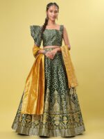 PURVAJA Ready to Wear Lehenga & Unstitched Blouse With Dupatta