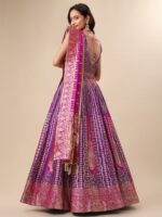PURVAJA Ready to Wear Lehenga & Unstitched Blouse With Dupatta - Image 6