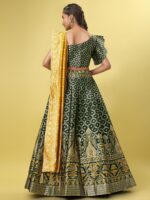 PURVAJA Ready to Wear Lehenga & Unstitched Blouse With Dupatta - Image 6
