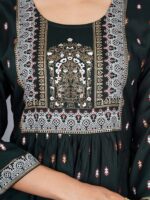 SkyaSia Ethnic Motifs Printed Empire Kurti - Image 2