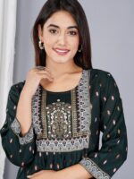 SkyaSia Ethnic Motifs Printed Empire Kurti - Image 6