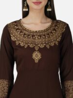 SkyaSia Printed A-Line Ethnic Dress With Dupatta - Image 2