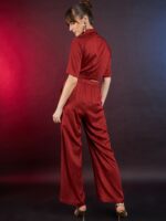 DressBerry Crop Shirt With Flared Trousers Co-Ords - Image 4