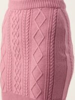DressBerry Women Pure Acrylic Cable Knit Winter Co-Ords Set - Image 3