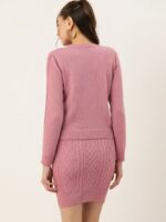 DressBerry Women Pure Acrylic Cable Knit Winter Co-Ords Set - Image 5