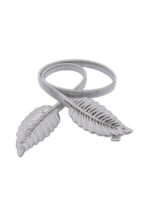JENNA Women Silver Leaf Belt - Image 4