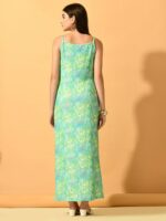 Myshka Abstract Printed Maxi Dress - Image 5