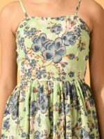 Myshka Floral Printed Sleeveless Fit & Flare Midi Dress - Image 2