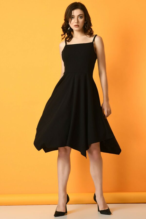 Myshka Shoulder Strap Fit & Flare Dress
