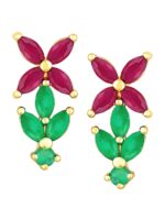 Peora Gold-Plated CZ-Studded Necklace & Earrings - Image 6