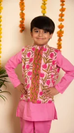 BACHPAN GULBHAR KURTA JACKET SET