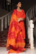 BLOOM ORANGE COTTON SUIT SET - Image 2