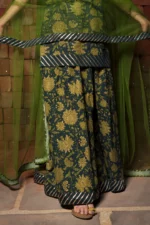 ORCHID GREEN HAND BLOCK PURE COTTON SUIT SET - Image 3