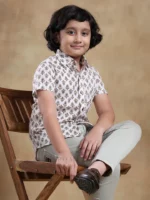 BACHPAN CHANDAN COTTON HAND BLOCK SHIRT - Image 4