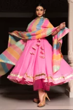 ROSE PINK COTTON ANGRAKHA SET - Image 4