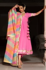 ROSE PINK COTTON ANGRAKHA SET - Image 5