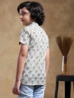 BACHPAN SUNHERA COTTON HAND BLOCK SHIRT - Image 6