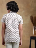 BACHPAN CHANDAN COTTON HAND BLOCK SHIRT - Image 5