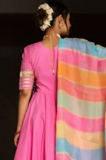 ROSE PINK COTTON ANGRAKHA SET - Image 6