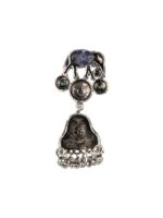 Priyaasi Silver-Plated Contemporary Jhumkas - Image 4