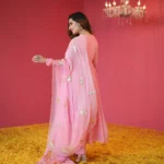 Rosy Pink Georgette Suit Set - Image 5