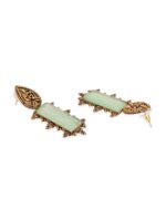 Rubans Gold-Plated Geometric Drop Earrings - Image 4