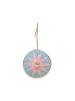 Rubans Rhodium-Plated Circular Drop Earrings - Image 5