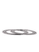 Rubans Set Of 2 Silver Plated Vintage Oxidized Bangles - Image 3