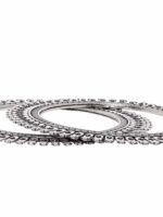 Rubans Set Of 2 Silver Plated Vintage Oxidized Bangles - Image 5