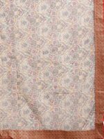 SANGAM PRINTS Floral Embroidered Silk Blend Kota Saree - Image 4