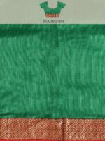 SANGAM PRINTS Floral Embroidered Silk Blend Kota Saree - Image 8