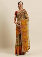 SANGAM PRINTS Floral Silk Blend Kota Saree - Image 2