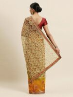 SANGAM PRINTS Floral Silk Blend Kota Saree - Image 3
