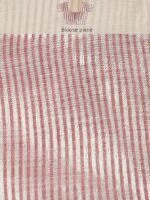 SANGAM PRINTS Mauve Floral Woven Design Linen Blend Saree - Image 8