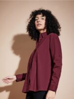 SASSAFRAS BASICS Roll-Up Sleeves Oversized Pure Cotton Shirt - Image 3