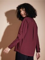 SASSAFRAS BASICS Roll-Up Sleeves Oversized Pure Cotton Shirt - Image 4