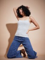 SASSAFRAS BASICS Shoulder Straps Ribbed Top - Image 6