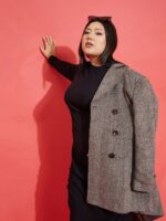 SASSAFRAS Curve Plus Size Round Neck Cotton Sheath Midi Dress - Image 6