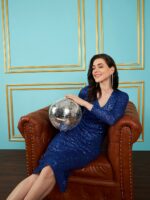 SASSAFRAS Embellished Sequinned Sheath Dress - Image 6