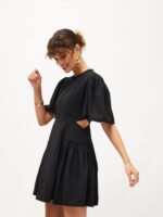 SASSAFRAS Flared Sleeve Fit & Flare Dress - Image 3