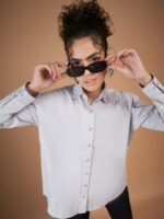 SASSAFRAS Grey Pure Cotton Casual Shirt - Image 6