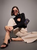 SASSAFRAS High Neck Cut Out Top - Image 6